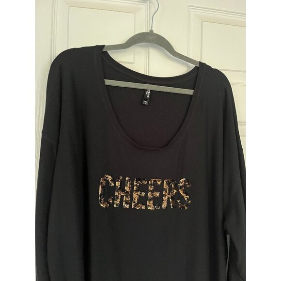 Torrid Sweater Cheers Sequin - Picture 2 of 4